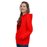 00 LVL LOGO RED HOODIE - W