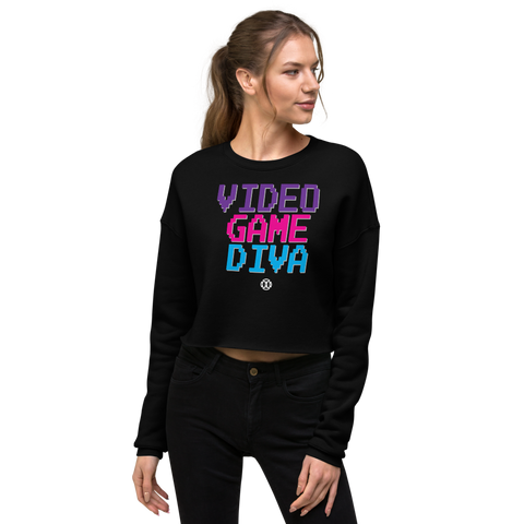 Video Game Diva Crop Sweatshirt
